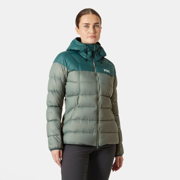Damska kurtka z kapturem Helly Hansen Verglas Glacier. Zielone kurtki damskie Helly Hansen, bez wzorów, z puchu, z kapturem. W wyprzedaży za 1,278.50 zł.