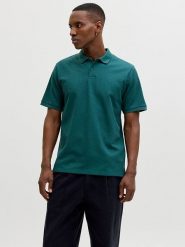 Jack & Jones Koszulka polo "Austin" w kolorze morskim rozmiar: S. Niebieskie koszulki polo męskie Jack & Jones, s, bez wzorów, bez ramiączek. Za 78.84 zł.