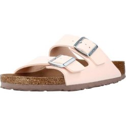 Klapki damskie Birkenstock Arizona Vegan BF. Czerwone klapki damskie Birkenstock, bez wzorów, z materiału, bez obcasa. Za 481.00 zł.