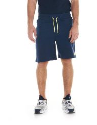 Męskie bermudy sportowe Fluo. Niebieskie szorty męskie LEONE 1947 APPAREL, bez wzorów, z bawełny, sportowe. Za 105.21 zł.