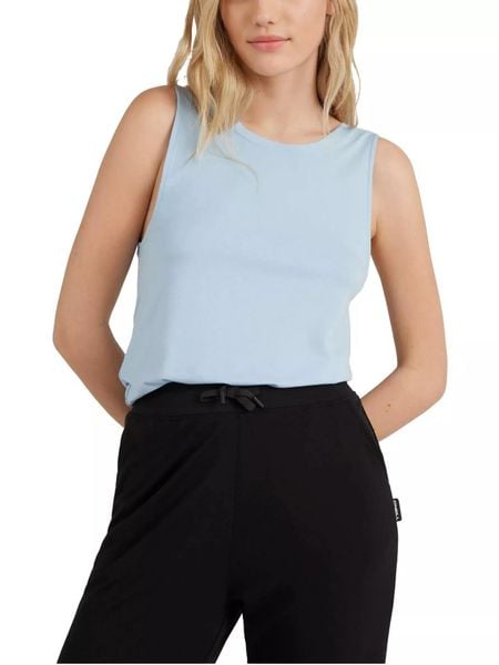 Damska koszulka sportowa O'Neill Yoga Flow Singlet. Niebieskie bluzki sportowe damskie O'neill, m, z materiału, bez kołnierzyka, bez ramiączek. Za 159.00 zł.