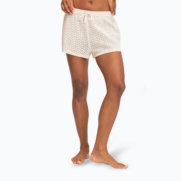 Spodenki damskie ROXY Sunset Riders. Brązowe szorty damskie Roxy, bez wzorów, z bawełny, eleganckie. Za 119.99 zł.