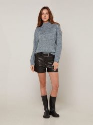Rodier Sweter w kolorze granatowym rozmiar: L. Niebieskie golfy damskie Rodier, l, bez wzorów, z wełny, bez ramiączek. Za 252.99 zł.
