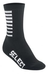 Skarpety piłkarskie treningowe męskie Select Striped czarne. Czarne skarpetki męskie Select, bez wzorów, z bawełny. Za 84.00 zł.