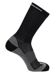 SALOMON Skarpety funkcyjne "Aero Crew" w kolorze czarnym rozmiar: 42-44. Czarne skarpetki męskie Salomon, bez wzorów, prążkowane. Za 39.21 zł.