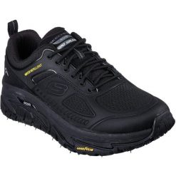 Buty sportowe męskie Skechers Arch Fit Road Walker Recon. Czarne buty sportowe na co dzień męskie Skechers, z gumy, bez zapięcia, trekkingowe. Za 443.00 zł.