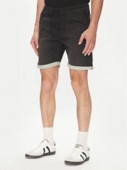 Jack & Jones Szorty jeansowe Rick 12269594 Czarny Regular Fit. Czarne szorty męskie Jack & Jones, bez wzorów, z bawełny. Za 99.99 zł.