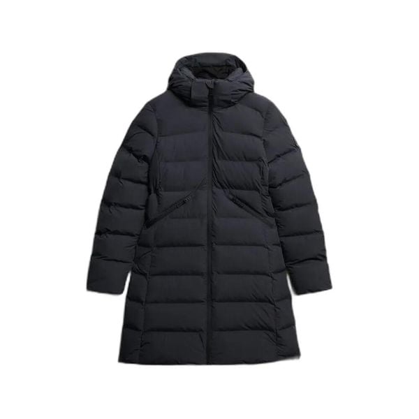 Parka dla kobiet Superdry City Mid. Brązowe parki damskie Superdry., na zimę, bez wzorów, z puchu. Za 729.10 zł.