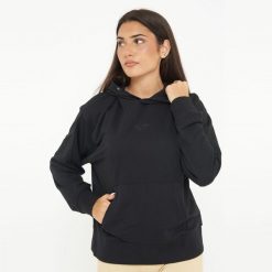 Unisex bluza sportowa z kapturem F BOXY czarna. Czarne bluzy sportowe damskie Legea, l, bez wzorów, z bawełny, bez ramiączek, długie, z kapturem. Za 96.00 zł.