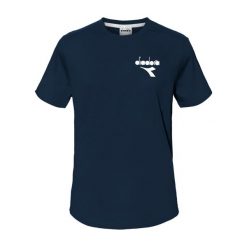 Koszulka tenisowa Diadora SS T-shirt SS ESS. Sport SL. Niebieskie t-shirty męskie Diadora, bez wzorów, bez kołnierzyka. Za 89.99 zł.