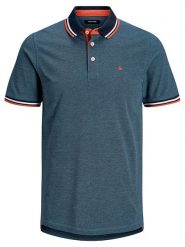 Jack & Jones Koszulka polo w kolorze granatowym rozmiar: M. Niebieskie koszulki polo męskie Jack & Jones, m, bez wzorów, z bawełny, bez ramiączek. Za 118.56 zł.