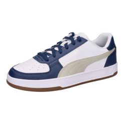 Buty męskie sportowe Puma CAVEN 2.0. Białe buty sportowe na co dzień męskie Puma, z jeansu, bez zapięcia, trekkingowe. Za 240.60 zł.