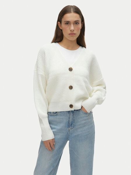 Vero Moda Kardigan Lea 10249632 Biały Regular Fit. Białe kardigany damskie Vero Moda, m, bez wzorów, z syntetyku. Za 79.99 zł.