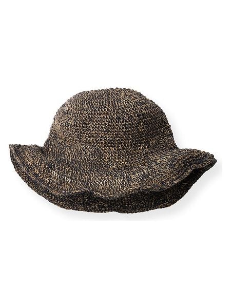 CARE BY ME Kapelusz w kolorze czarno-beżowym rozmiar: onesize. Czarne kapelusze damskie CARE BY ME, bez wzorów, ze splotem. Za 134.95 zł.