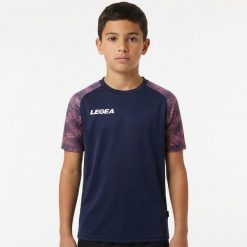 Męska Koszulka Treningowa Oddychająca 100% Poliester Niebieski-Neon-Pestka. Niebieskie t-shirty sportowe męskie Legea, m, z bawełny, bez ramiączek, do biegania. Za 148.00 zł.