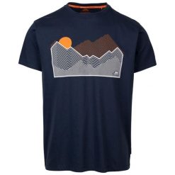 T-shirt Męski Z Nadrukiem Lisab. Niebieskie t-shirty męskie Trespass, m, bez wzorów, z bawełny, bez kołnierzyka. Za 58.99 zł.
