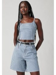 Levi's Top w kolorze błękitno-białym rozmiar: XS. Białe topy damskie Levi's, s, bez wzorów, z bawełny, bez kołnierzyka. Za 86.45 zł.