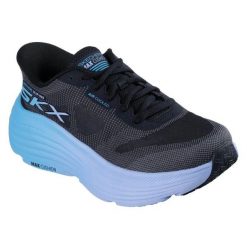 Buty Skechers Slip-ins Max Cushioning Endeavour - Hallandale 129473-BKBL czarne. Czarne buty sportowe na co dzień damskie bez wzorów. Za 654.09 zł.