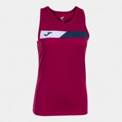 Damski tank top Joma. Czerwone topy damskie Joma, xl, bez wzorów, bez kołnierzyka. Za 147.50 zł.