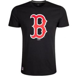 T-Shirt MLB Boston Red Sox New Era Bleu marine. Niebieskie t-shirty męskie New Era, l, bez wzorów, z bawełny, bez kołnierzyka. Za 174.00 zł.