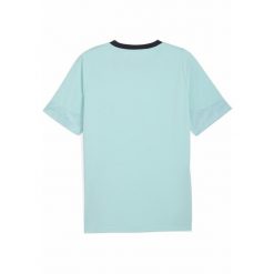 Męska koszulka treningowa Olympique Marsylia PUMA Safe Lake New Navy Blue. Niebieskie t-shirty sportowe męskie Puma, l, bez ramiączek, do piłki nożnej. Za 219.00 zł.