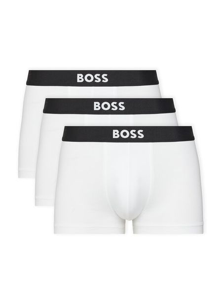 BOSS Komplet bokserek Trunk 3P Boss One 50544263 Biały. Białe bokserki męskie Boss, bez wzorów, z bawełny. Za 219.99 zł.