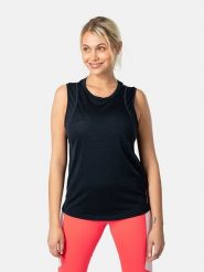 KARI TRAA Top sportowy "Embla" w kolorze granatowym rozmiar: M. Niebieskie topy damskie Kari Traa, m, bez wzorów, z wełny, bez kołnierzyka. Za 165.99 zł.