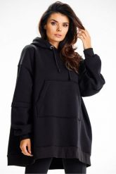 Bluza damska oversize z kapturem bawełna premium czarna. Czarne bluzy z kapturem damskie Infinite You, l, z bawełny. Za 299.00 zł.
