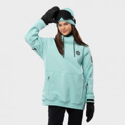 Kurtka snowboardowa damska W1-W Iceberg. Niebieskie kurtki damskie SIROKO, xl, bez wzorów, z softshellu, bez kaptura, narciarskie. Za 844.00 zł.