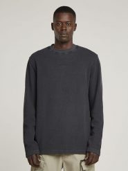 G-Star Sweter w kolorze antracytowym rozmiar: M. Czarne swetry męskie G-Star, m, bez wzorów, z bawełny, bez kołnierzyka. Za 134.85 zł.