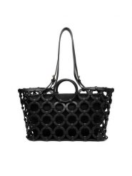 GINO ROSSI Torebka EO-LDA3407B Czarny. Czarne torebki klasyczne damskie Gino Rossi, bez wzorów, z materiału, bez dodatków. Za 379.99 zł.