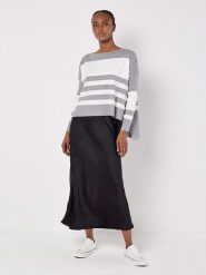 Apricot Sweter w kolorze szaro-białym rozmiar: XS. Szare swetry klasyczne damskie Apricot, xs, bez kołnierzyka. Za 79.21 zł.