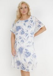 Niebieska Sukienka z Bawełny Sebaestus. Niebieskie sukienki damskie Born2be, na co dzień, plus size, bez wzorów, z bawełny, klasyczne, bez kołnierzyka, plus size, bez ramiączek, midi, proste. W wyprzedaży za 63.99 zł.