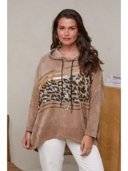 Curvy Lady Bluza w kolorze jasnobrązowym rozmiar: 40/42. Brązowe bluzy z kapturem damskie Curvy Lady. Za 118.56 zł.