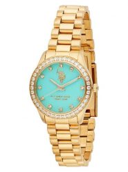 U.S. Polo Assn. Zegarek kwarcowy w kolorze złoto-turkusowym rozmiar: onesize. Niebieskie, analogowe zegarki damskie U.S. Polo Assn., ze stali. Za 434.99 zł.