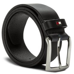 Pasek Męski Tommy Hilfiger. Czarne paski męskie Tommy Hilfiger, bez wzorów. Za 179.99 zł.