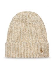 Guess Czapka J4BZ47 Z2QQ0 Beżowy. Brązowe czapki dziecięce Guess, na zimę, z aplikacjami, z materiału. Za 119.99 zł.