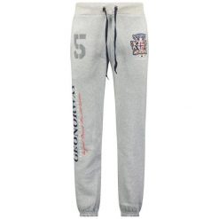 Spodnie dresowe Geographical Norway MUBBER EO-PR BLENDED GREY MEN 100 B67. Szare spodnie dresowe męskie Geographical Norway, na lato, bez wzorów, z dresówki. Za 129.00 zł.