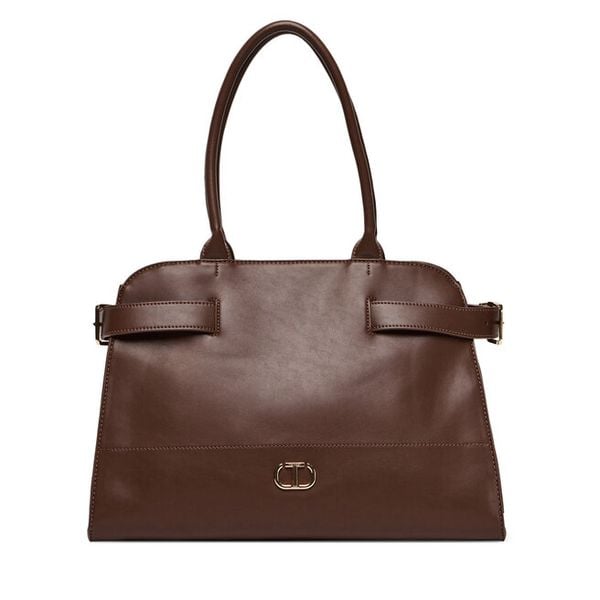 Torebka TWINSET. Brązowe torebki klasyczne damskie Twinset, bez wzorów, bez dodatków. Za 839.99 zł.