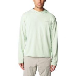 Koszulka sportowa męska Columbia Summit Valley z długim rękawem. Zielone t-shirty sportowe męskie Columbia, m, z poliesteru, bez ramiączek. Za 284.00 zł.