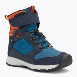 Śniegowce juniorskie KEEN Skua Winter WP. Niebieskie buty zimowe męskie Keen, na zimę, bez zapięcia. Za 329.99 zł.