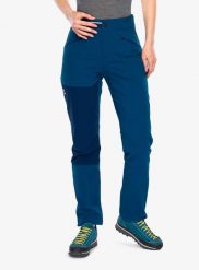Spodnie softshell damskie Ortovox Brenta Pants. Niebieskie spodnie materiałowe damskie ORTOVOX, bez wzorów, z softshellu, z podwyższonym stanem. Za 653.39 zł.