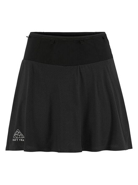 Craft Spódnico-spodenki "Pro Trail" w kolorze czarnym do biegania rozmiar: S. Czarne spodenki sportowe damskie Craft, s, bez wzorów, sportowe, sportowe. Za 144.58 zł.