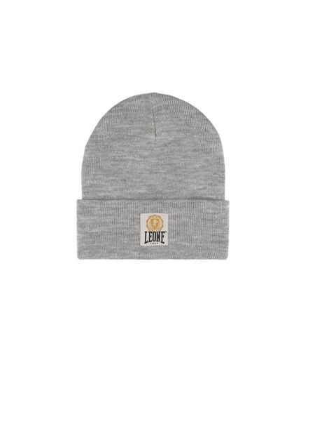 Czapka zimowa z logo w stylu uniwersyteckim i mankietem „Varsity”. Niebieskie czapki męskie LEONE 1947 APPAREL, na zimę, bez wzorów, z dzianiny, sportowe. Za 42.06 zł.