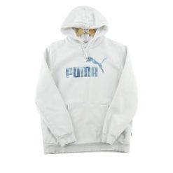 Bluza z kapturem męska Logo imprimé. Białe bluzy z kapturem męskie Puma, m, z materiału. Za 100.86 zł.