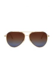 Victoria Beckham Damskie okulary przeciwsłoneczne w kolorze złoto-brązowym rozmiar: 62. Brązowe okulary przeciwsłoneczne damskie VICTORIA BECKHAM. Za 404.10 zł.