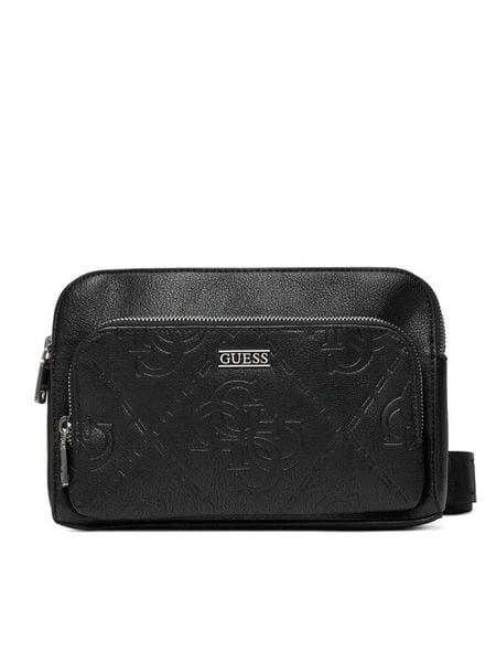 Guess Saszetka HMBOMG P5439 Czarny. Czarne saszetki męskie Guess, ze skóry. Za 419.99 zł.
