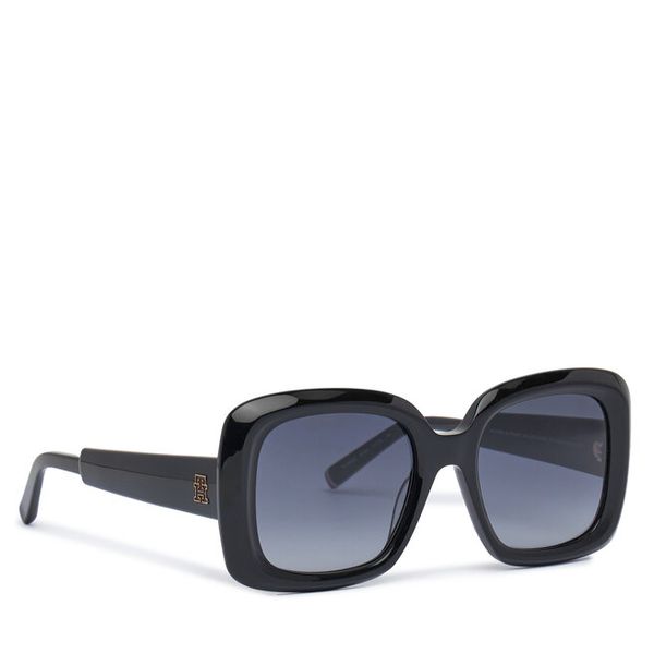 Okulary przeciwsłoneczne Tommy Hilfiger. Czarne okulary przeciwsłoneczne damskie Tommy Hilfiger. Za 429.99 zł.