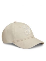 Tommy Hilfiger Czapka z daszkiem Logo Embroidery Baseball Cap AW0AW18338 Beżowy. Brązowe czapki z daszkiem damskie Tommy Hilfiger, bez wzorów, z bawełny. Za 177.99 zł.
