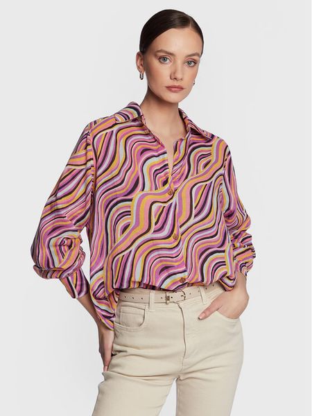 Billabong Koszula Swell EBJWT00102 Fioletowy Oversize. Fioletowe koszule damskie Billabong, s, bez wzorów, z bawełny, bez kołnierzyka, bez ramiączek. Za 159.99 zł.